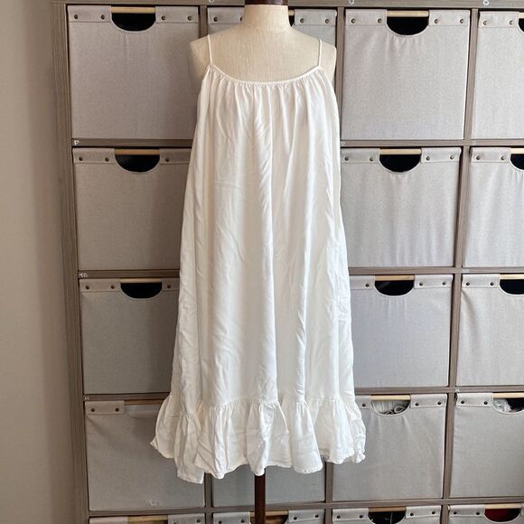 Storia trapeze ruffle midi dress - Picture 1 of 9